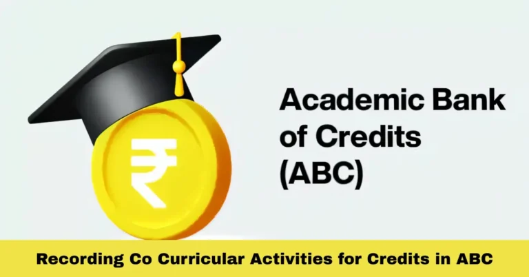 Recording Co Curricular Activities for Credits in ABC